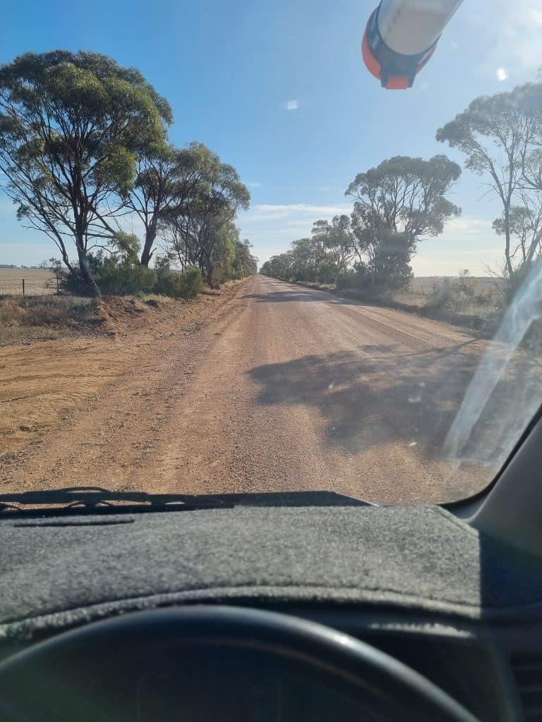 driving dirt road