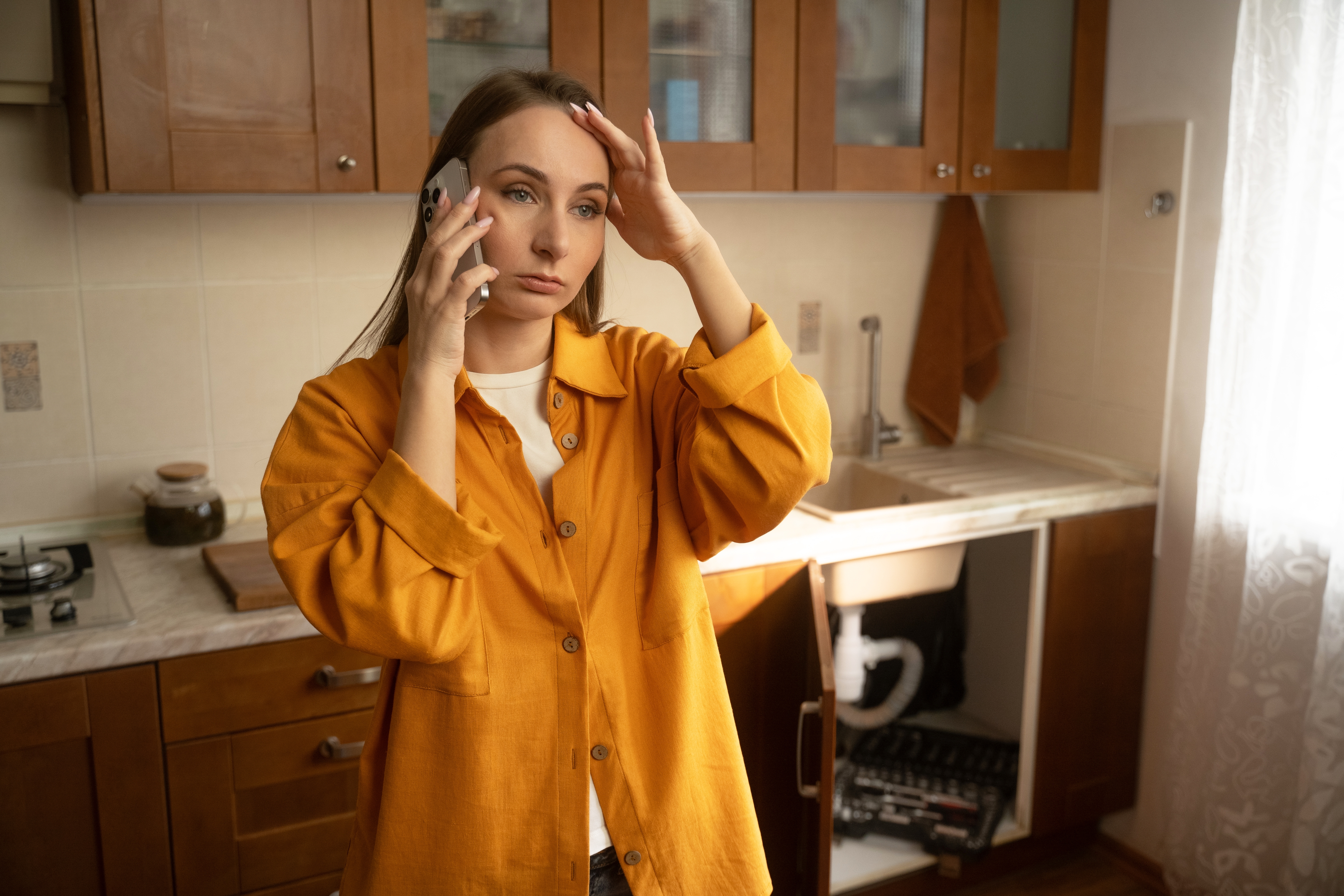 A Woman In A Yellow Shirt