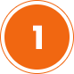 The number 1 centered inside an orange circle.