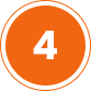 The number four in white on an orange circular background.